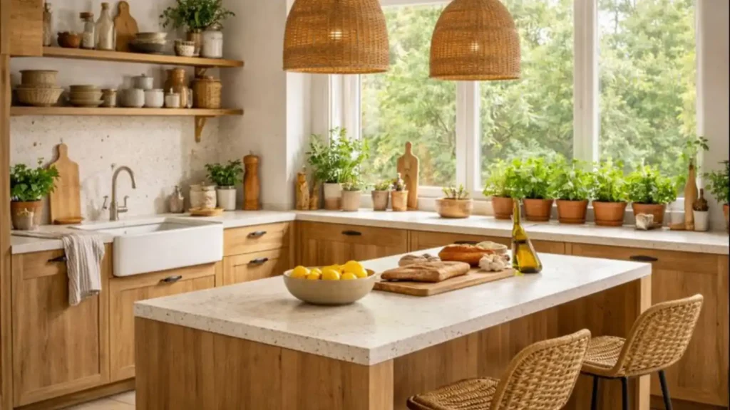 Cocina de madera eco-friendly
