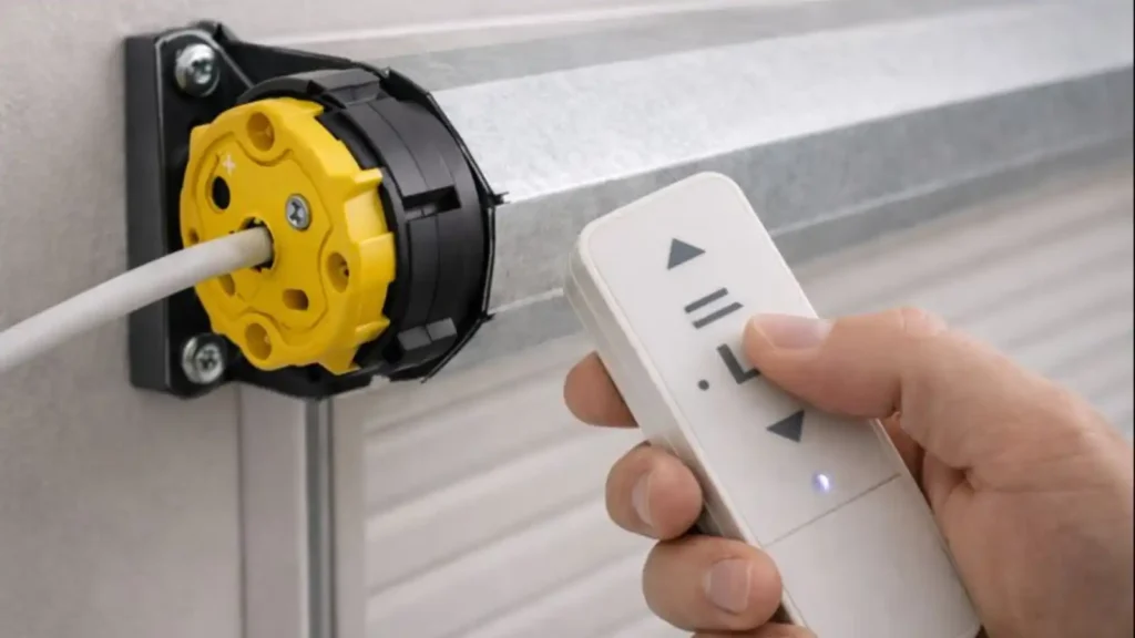 Ajuste de finales de carrera en motor de persiana