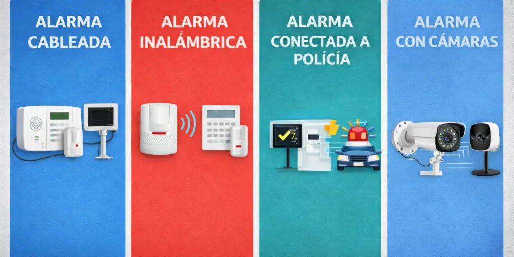tipos de alarmas para casa comparativa sistemas de seguridad
