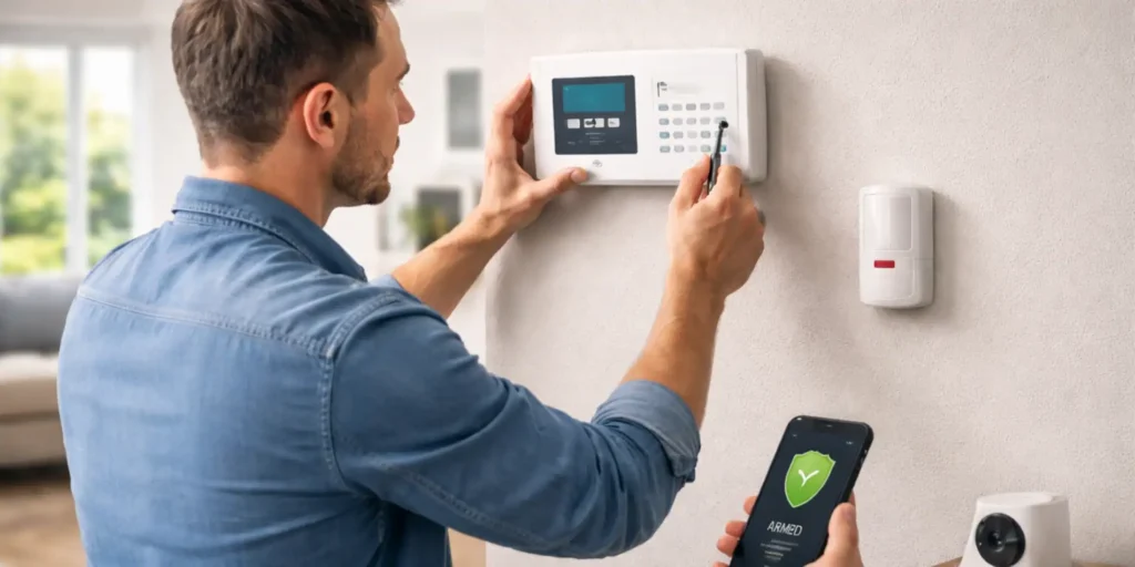 instalar alarma en casa sistema de seguridad inalámbrico