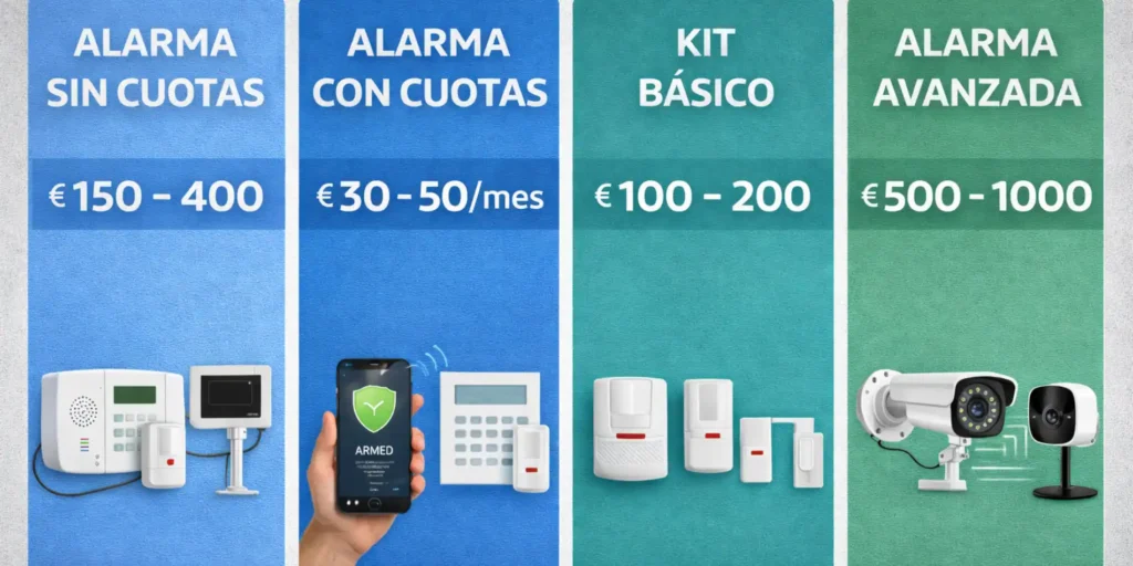 precios de alarmas para casa comparativa de costes