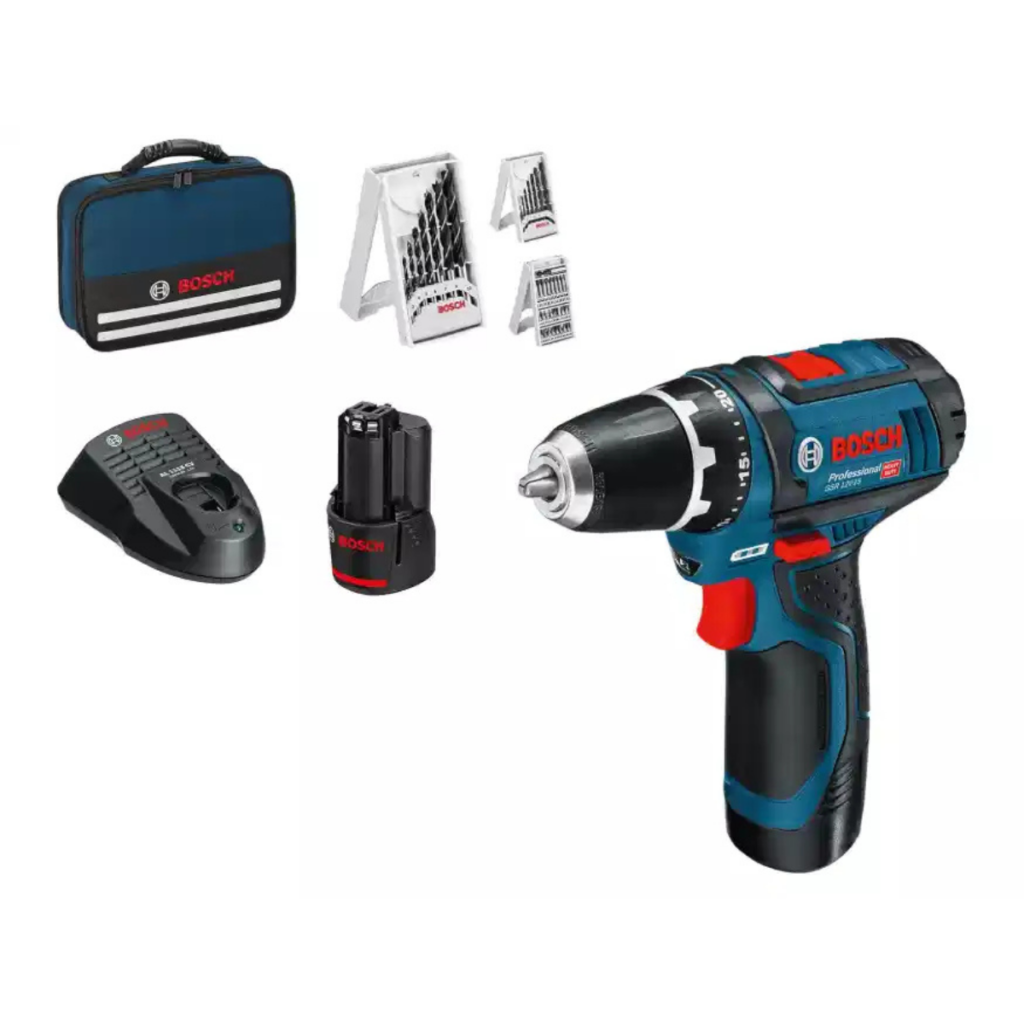 Atornillador electrico a bateria y accesorios Bosch Professional 12V
