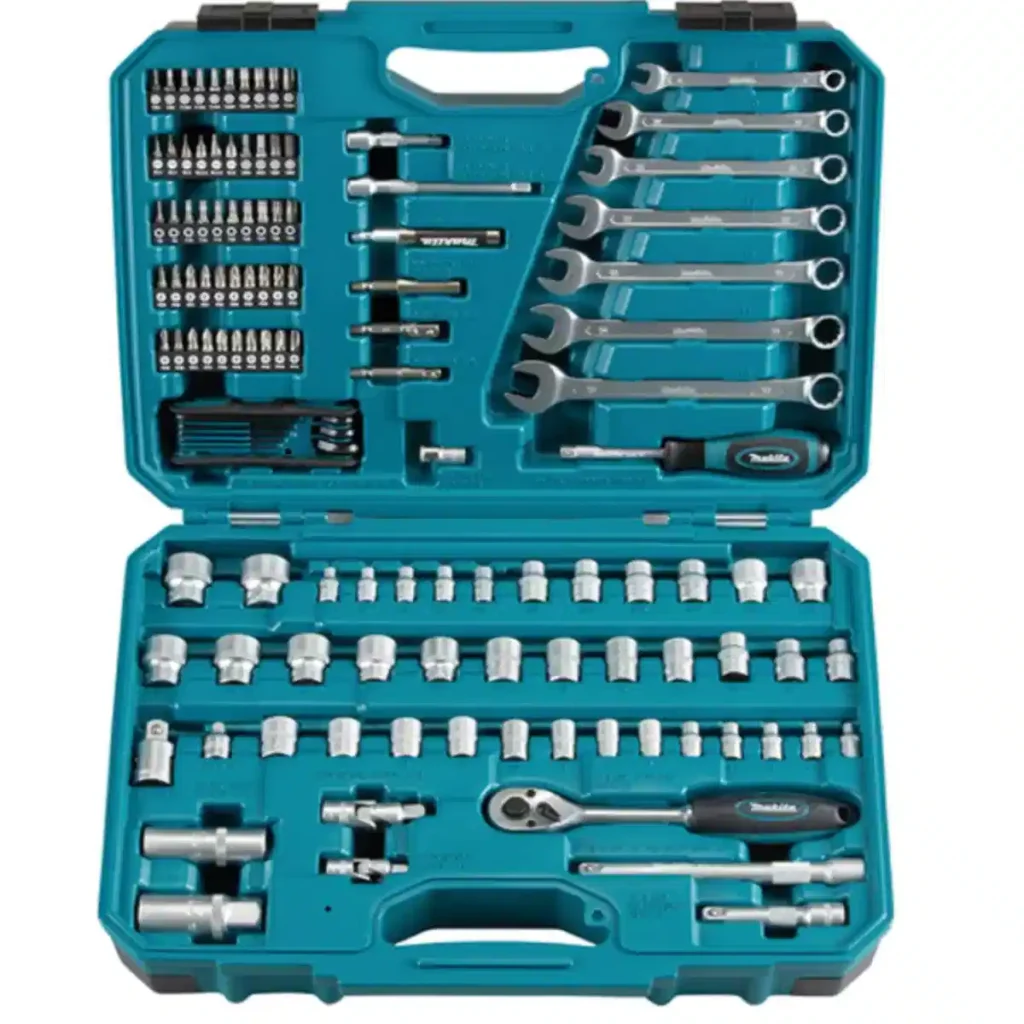 Makita E-06616 juego de herramientas de 120 piezas con maletín